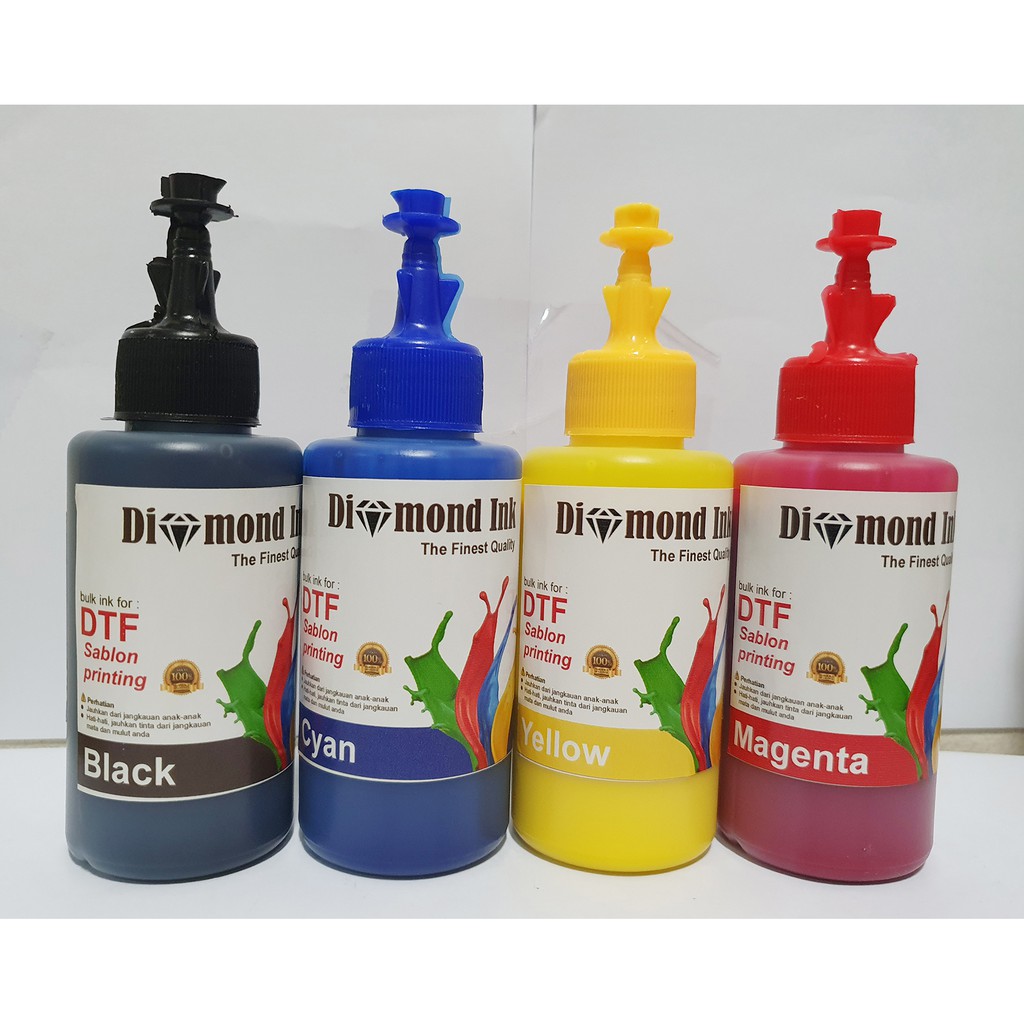 Paket Tinta DTF Diamond Ink 1 Paket 4 Warna 100ml Grade A