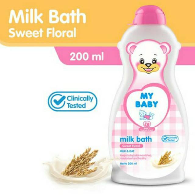 My Baby Milk Bath 200ml Sabun Bayi Cair Mybaby