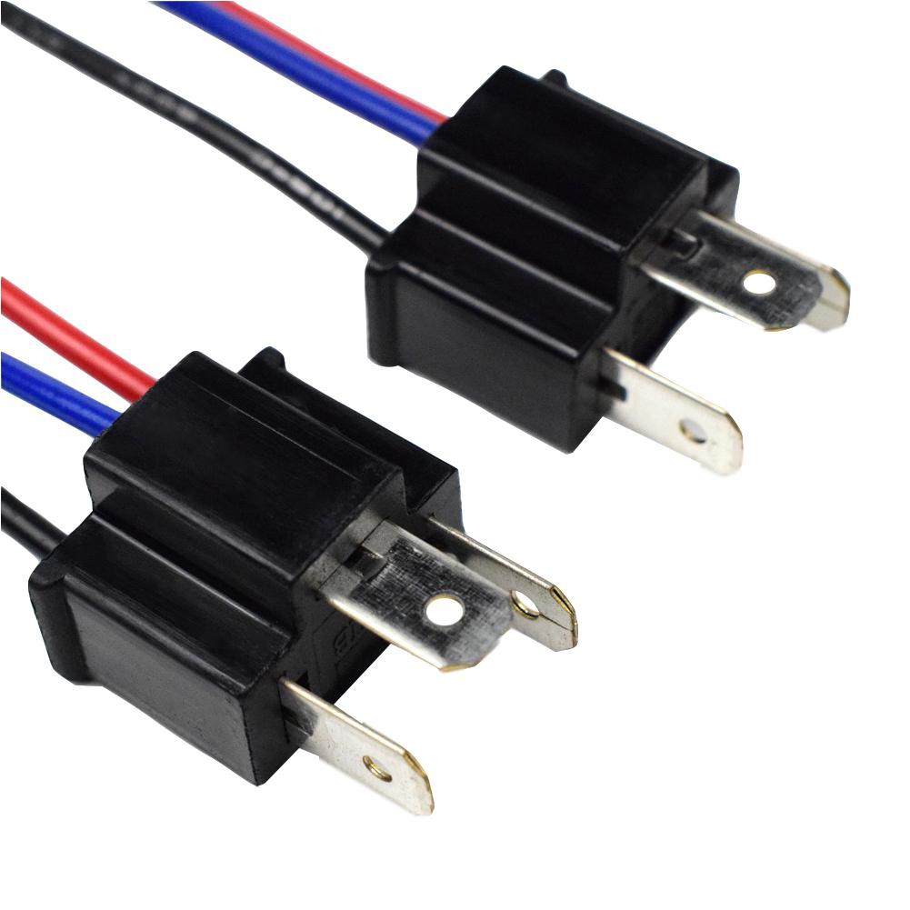 MOJITO 1 Pair 9003 H4 Bulb Socket Male Adapter Connector for Headlight Fog Lamp #8Y