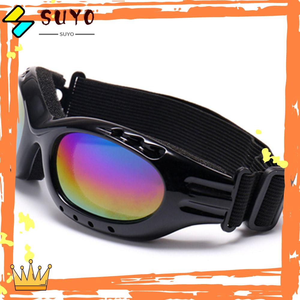 Suyo 2Pcs Kacamata Goggles UV400 Anti Angin Untuk Ski / Snowboard / Sepeda / Outdoor