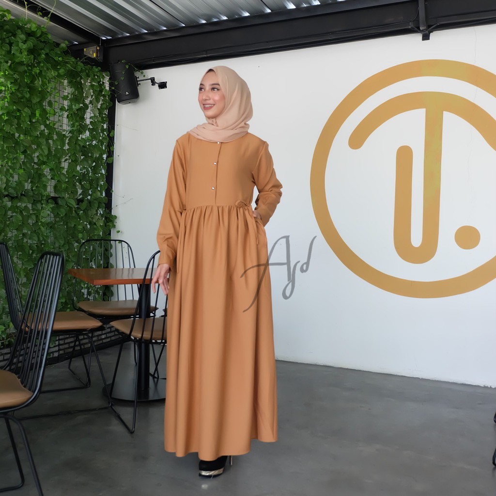 Gamis Kareen Ity Crepe size L - XL / basic dress