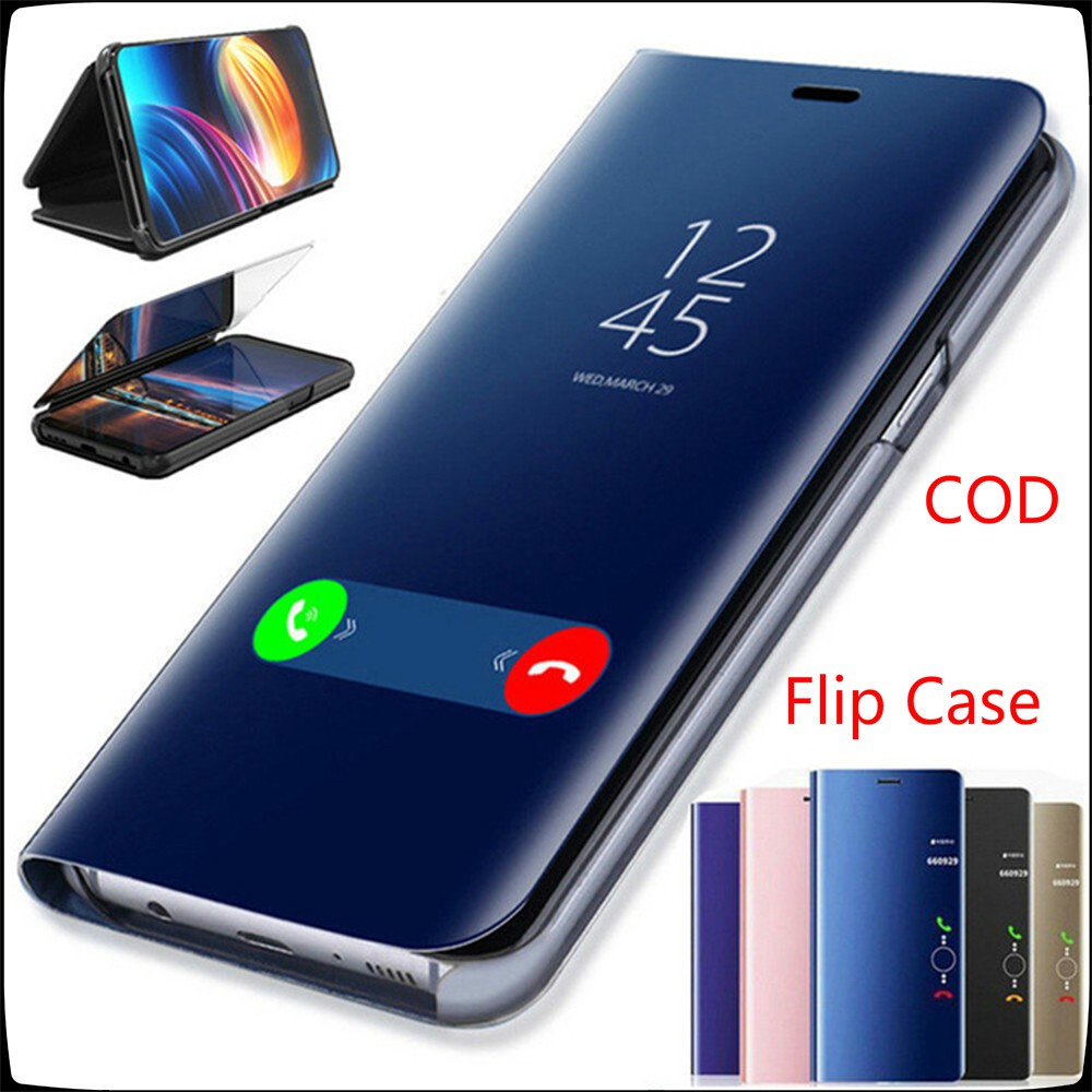Casing Flip Case Smart Mirror Mewah Shockproof untuk vivo