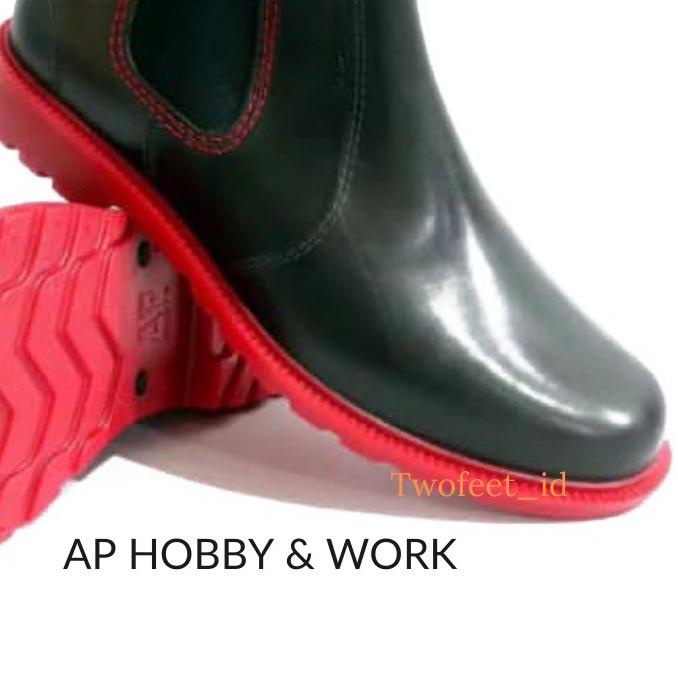 ▼ SEPATU BOOT AP HOBBY & WORK/SEPATU BOOTS AP HOBBY AND WORK/AP BOOTS HOBBY AND WORK 39-42 BLACK RED