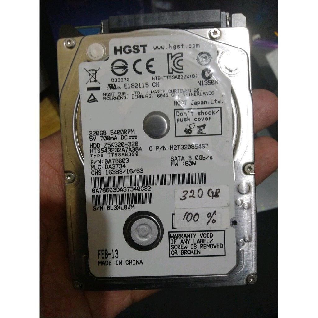 hardisk laptop hgst hitachi 320gb Limited