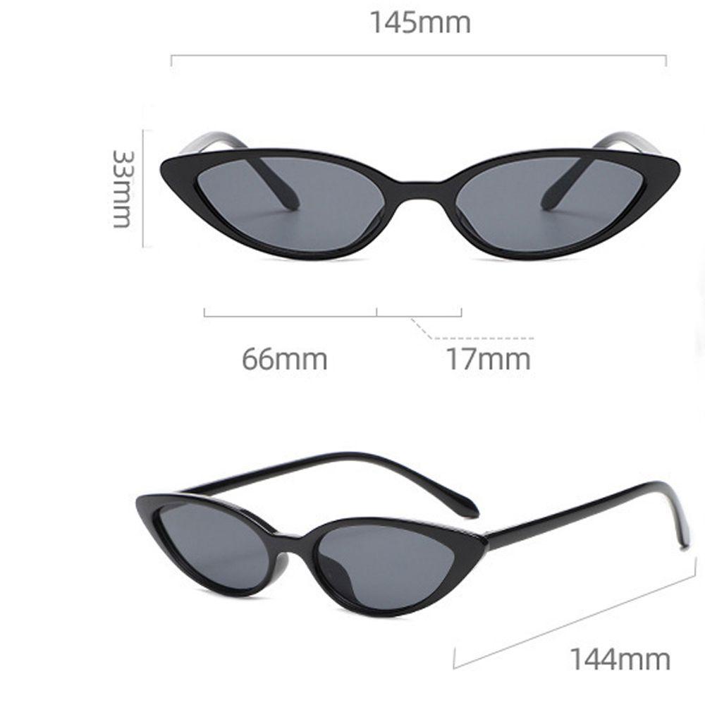 Mxbeauty Kacamata Hitam Wanita Pantai Vintage Trendy Hiphop Fashion Outdoor Cat Eye Shades