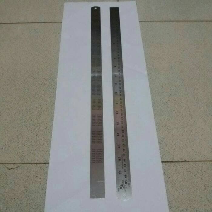 

Penggaris stainless 50cm / Ruler Stainless HARGA EKONOMIS !!