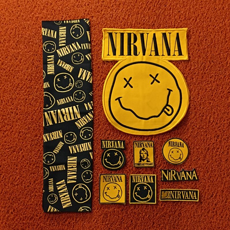 Backpatch bordir NIRVANA free Slayer Bandana Best Quality