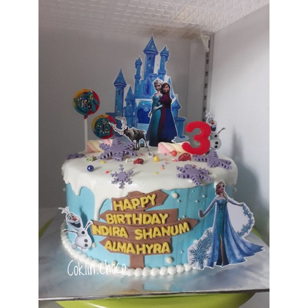 Jual KUE ULANG TAHUN FROZEN ELSA/ KUE ULTAH FROZEN /CAKE FROZEN / CAKE