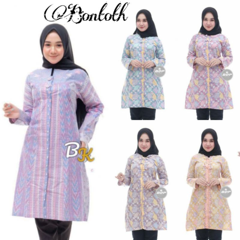 Termurah Batik Wanita Asj Sa Hrb026 Kenongo Kemeja Tosca Pendek Batik Fashion Baju.wanita Tunik Tunikterlaris y79krGAUpMMeYkW