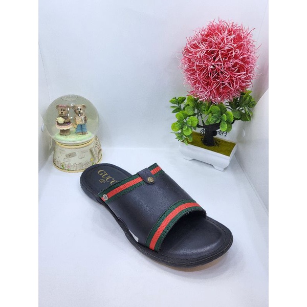 sendal pria gucci kulit