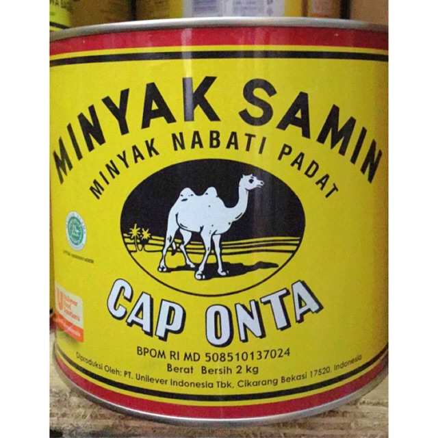 

Minyak Samin Nabati Padat Cap Onta Curah Bahan Kue / Martabak Repacking Kaleng Kiloan Pasar Murah