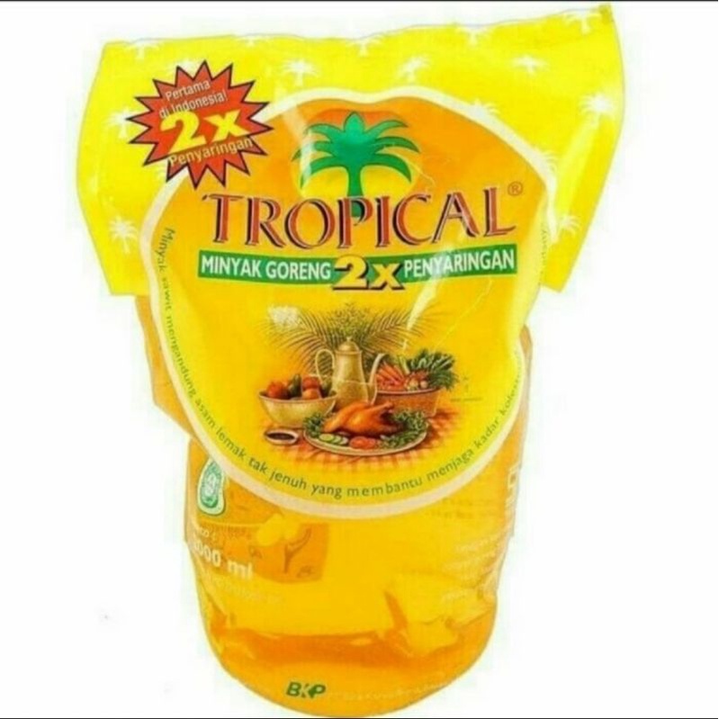 

minyak goreng tropical 2liter pouch