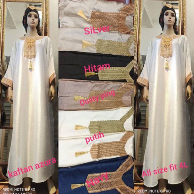 Kaftan azura / kaftan dior / kaftan mewah / kaftan terbaru / kaftan Jakarta / kaftan jumbo