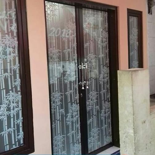 Terbaruϟday Stiker Kaca Jendela Rumah Transparan BAMBU Dekorasi Kamar Mandi Dapur Ruang Kantor Hotel