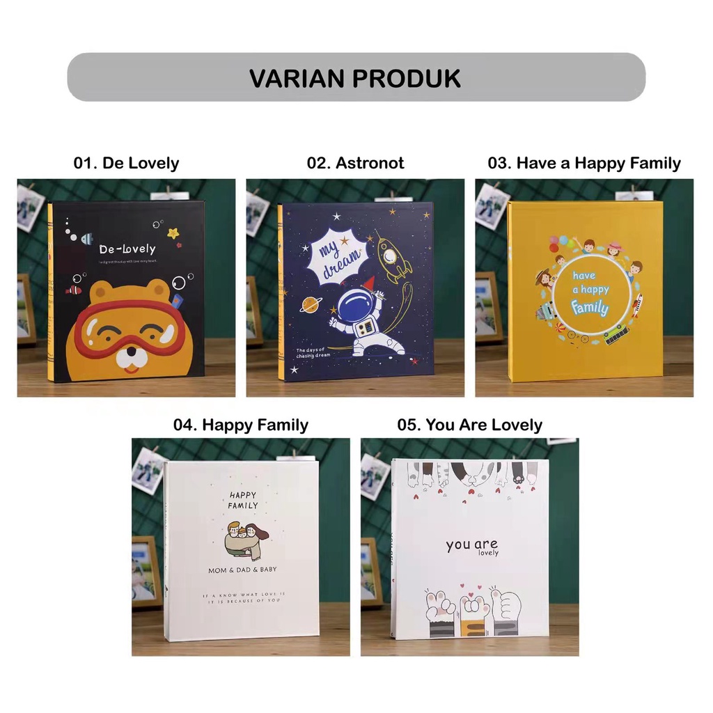 BUKU ALBUM FREE HARDBOX 3R DAN 4R / ALBUM HARDBOX / BUKU ALBUM FAMILY / ALBUM BERMOTIF / ALBUM