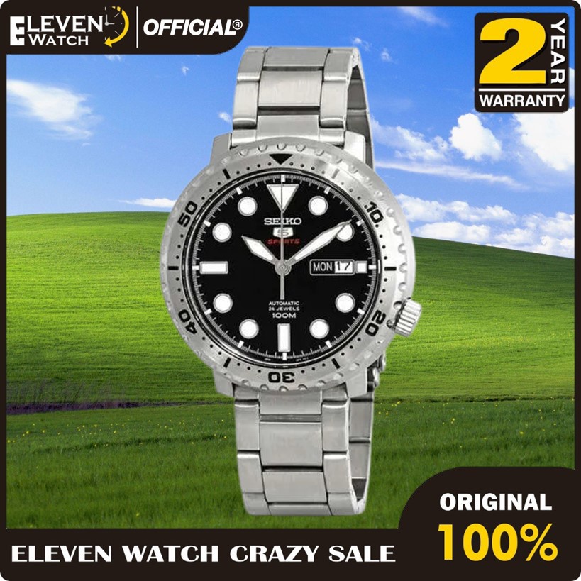 [Promo] Jam Tangan Pria Seiko 5 Sport SRPC61K1 Bottle Cap Automatic Original Garansi 2 Tahun [✔COD][