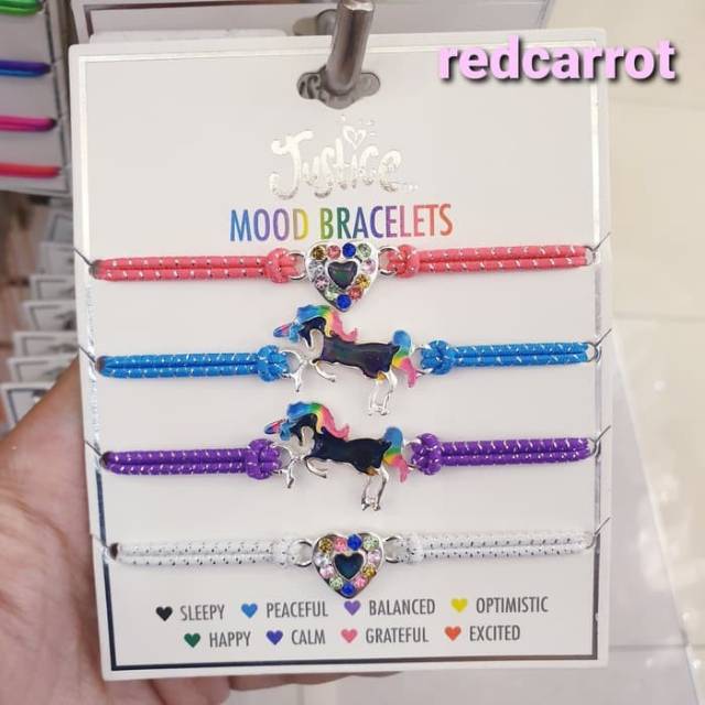 Gelang Unicorn Original Justice BFF Mood Bracelet Gelang Persahabatan