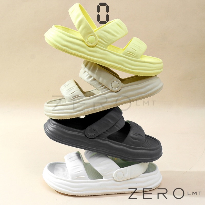 Zerolimit - Jisoo - Sandal Tali Wanita Import Sandal Selop Jelly Cewek Casual Sendal Slip On  Wanita Strap Stylish Kekinian