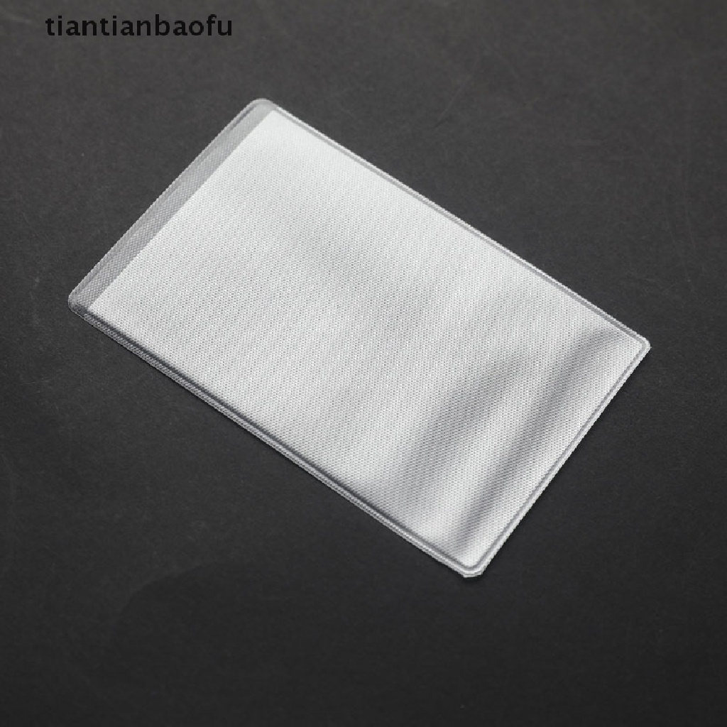 [tiantianbaofu] 10PCS PVC Clear Card Cover To Protect Credit Cards Waterproof  Card Holder Bag Boutique