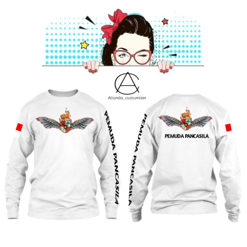 KAOS PRIA | PEMUDA PANCASILA | PUTIH | SEMUA WARNA SEMUA UKURAN