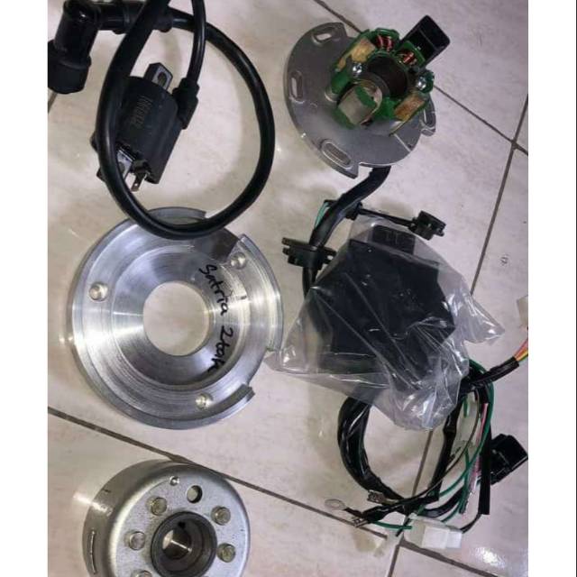 Magnet yz satria 2t - magnet pengapian yz merk rc3 lengkap dengan planes nya PNP