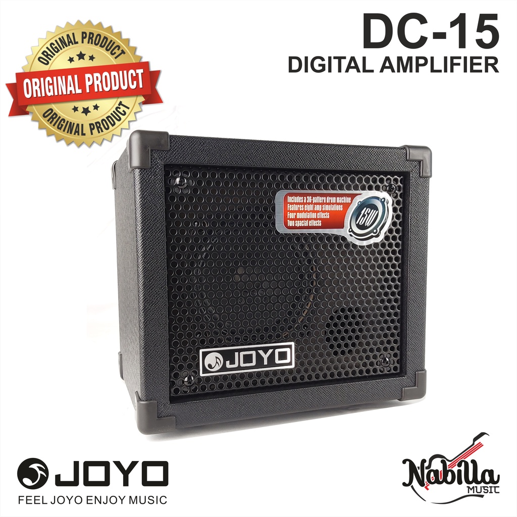Joyo DC 15 Digital Amplifier Gitar Elektrik  Efek Lengkap include Drum Machine