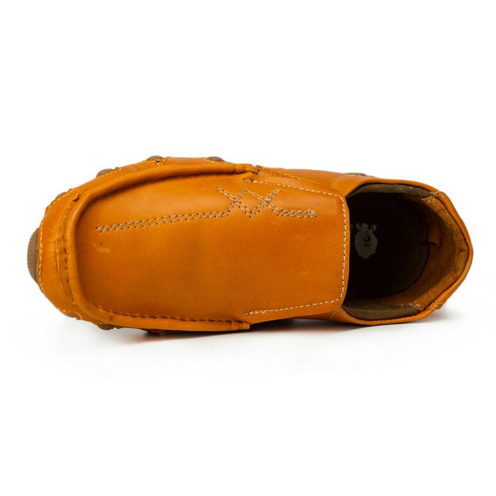 ENOZ X RINGGO - Sepatu Slop Pria Kulit Asli Original Kasual Formal Slip On Moccasin Keren Trendy Kuat Aman Nyaman ORI