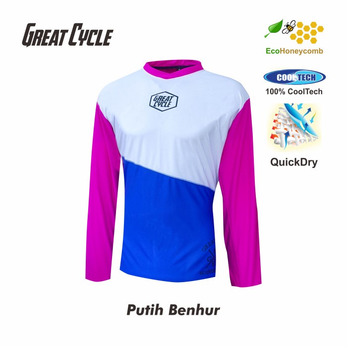 Jersey Sepada GC-Brand bahan oktagon JPSK Crank Putih Benhur