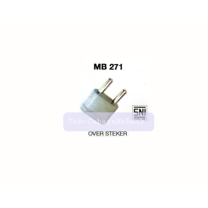 Mitsui Over Steker Gepeng/Over Steker Sambungan MB 271 Terminal Kuningan