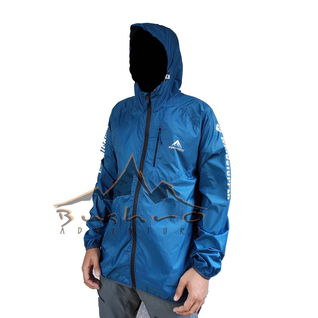 Jaket Ultralight Triple Outdoor - Packable Jaket - Jaket Running Windstopper