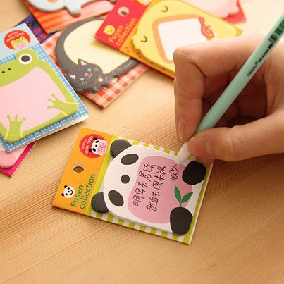 INFY - Kertas Memo Karakter Stationary / Sticky Notes Memo Animal / Memo Note R457