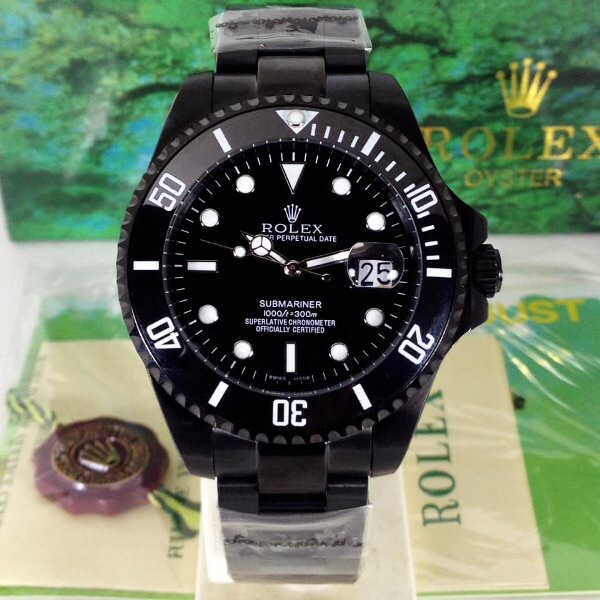 COD Promo Jam Tangan Rolex Submariner Dark Matic Phosphor Kaca Anti Gores