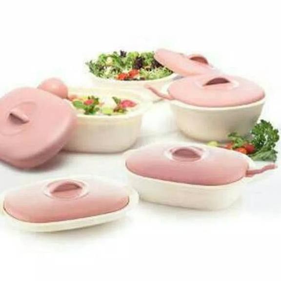 Langsung Beliii.. Wadah saji Verona set 5 pc Gading green leaf