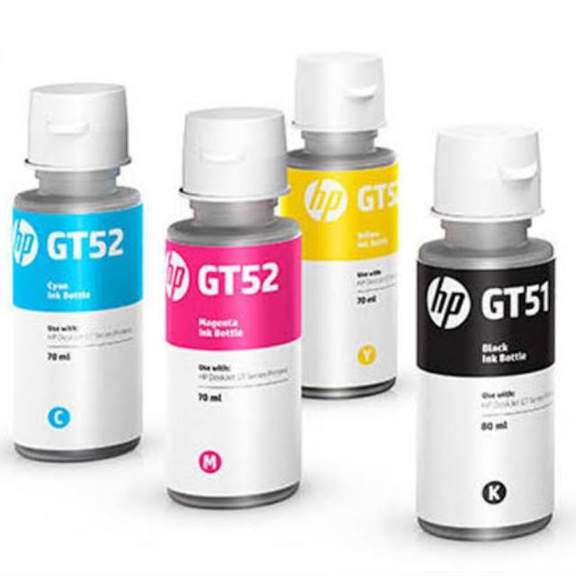 Tinta Hp GT Original - GT51/52 (B.C.M.Y)