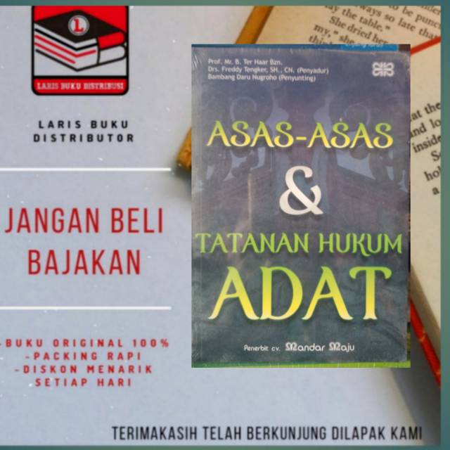 

BUKU AZAS AZAS DAN TATANAN HUKUM ADAT
