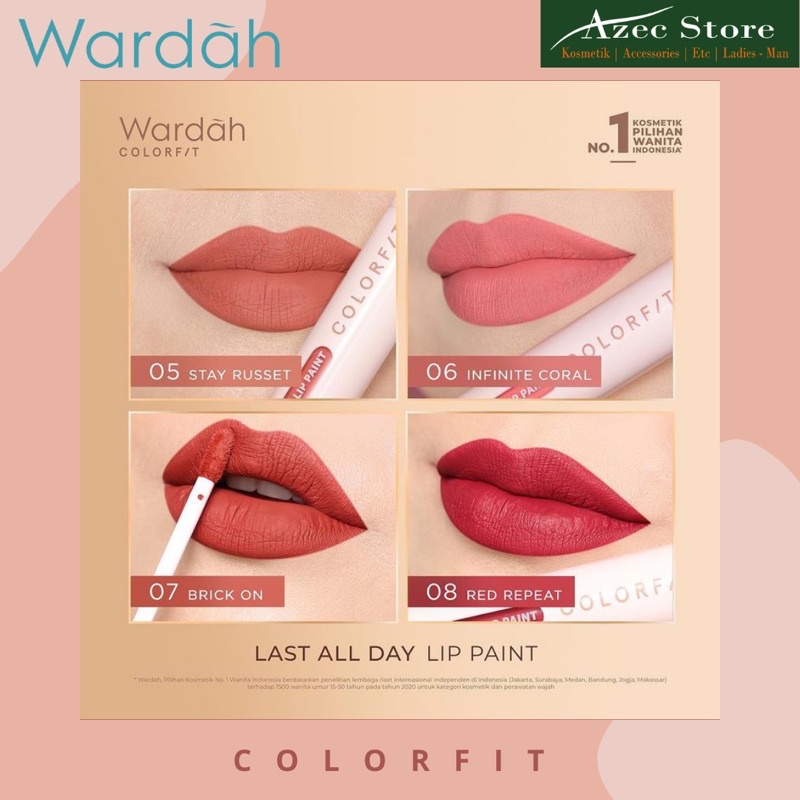 Wardah Colorfit Last All Day Lip Paint