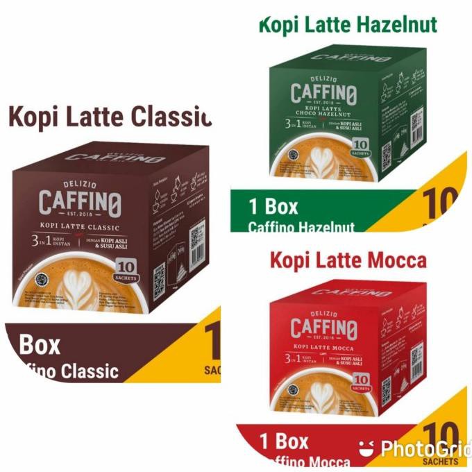 

Diskon Kopi - Caffino Latte Classic - Latte Mocca - Choco Hazelnut - 20gr/10 Diskon