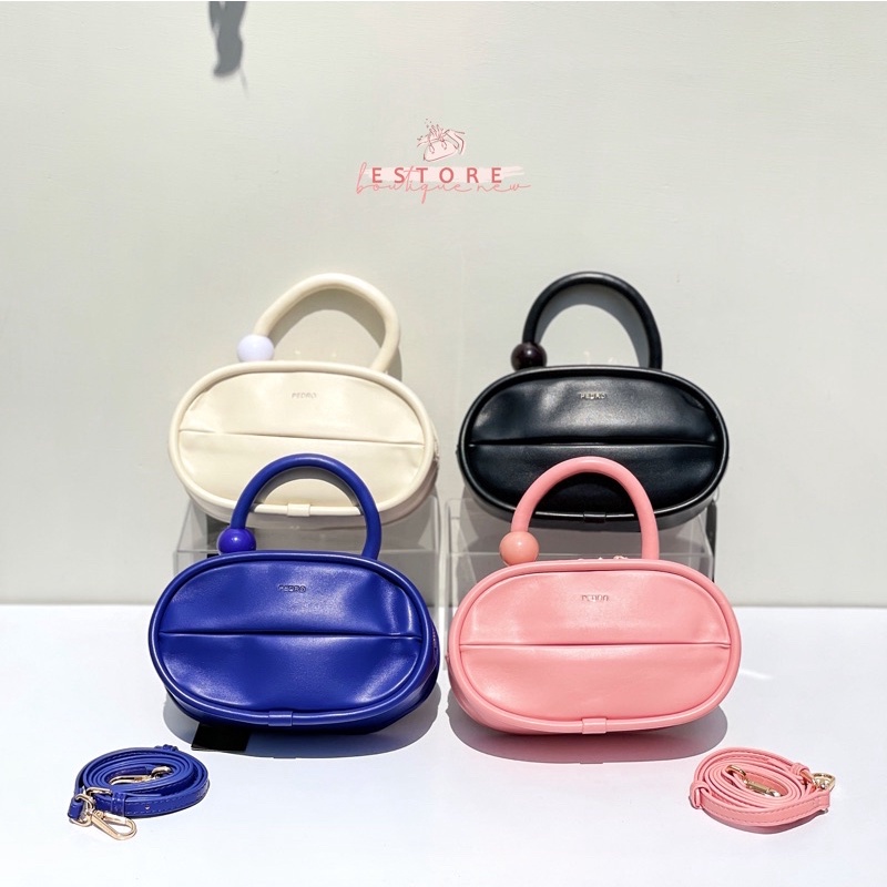 P Mini Oval Shoulder Bag