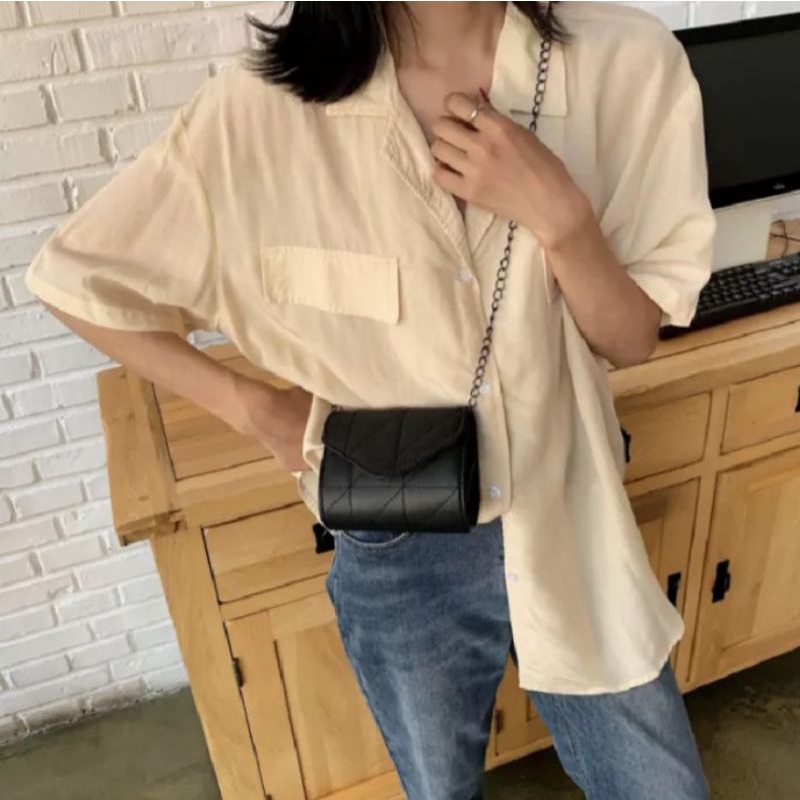 N_B_S / STEFANY Tas Selempang Wanita Kekinian Selempang Rantai Wanita Slingbag Tas Selempang Mini