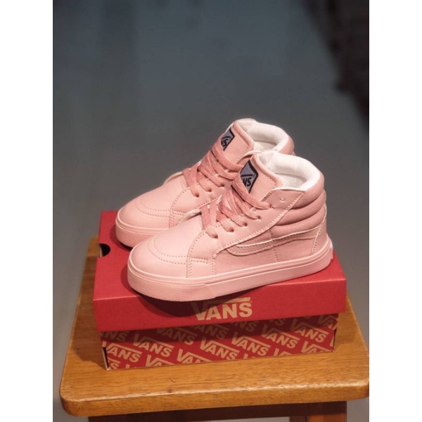 SEPATU ANAK VANS SK8 TALI FULL PEACH SEPATU ANAK PEREMPUAN SEPATU ANAK WANITA