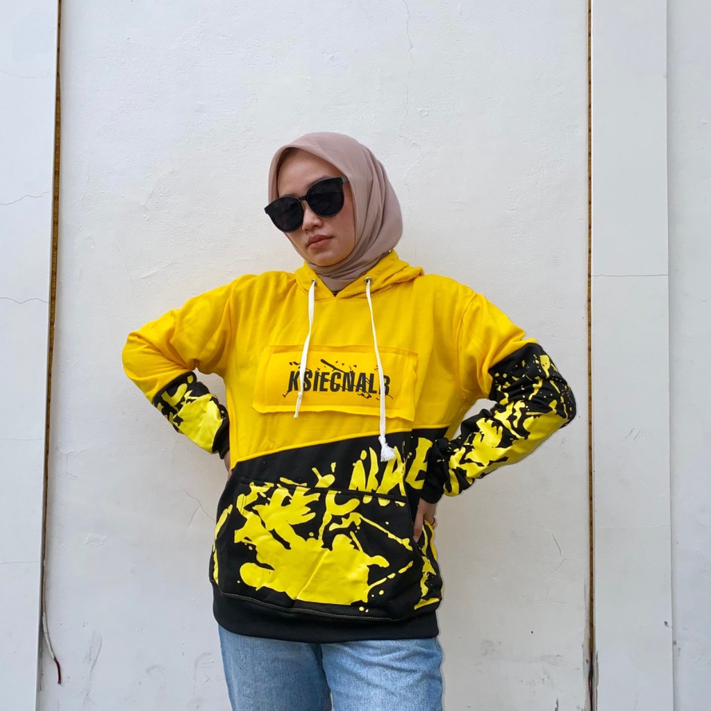 KSIECNABLE HOODIE HITAM-KUNING || HOODIE KEREN || HOODIE KOMBINASI #KSI