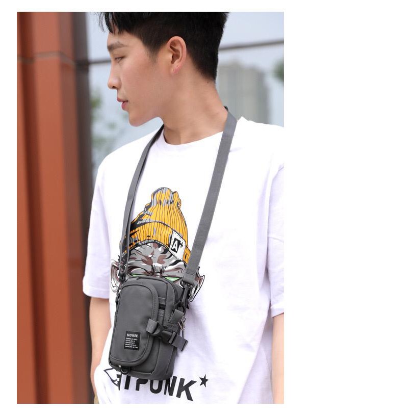 Tas Selempang Hp Multifungsi Slingbag Tas Pria Pinggang Suoyate J84