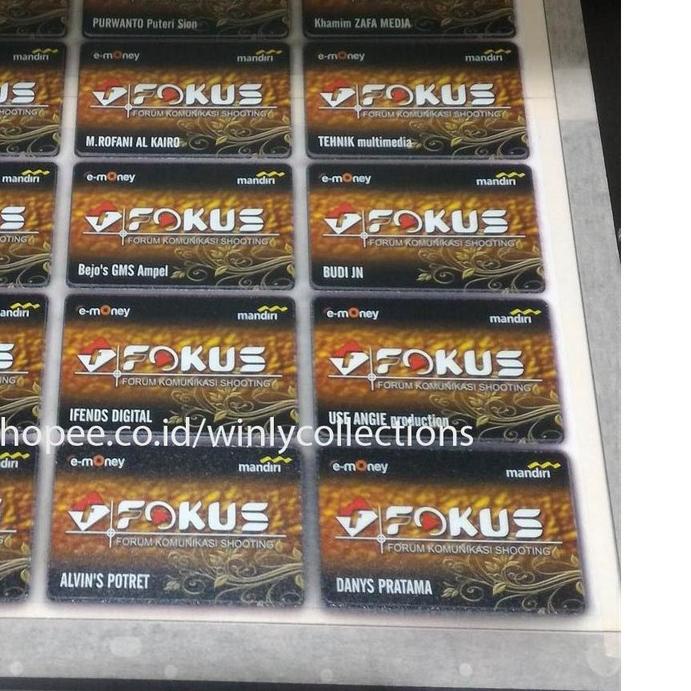 ♚ EMONEY E TOLL DESAIN KARTU PERTAMINA PLATINUM MANDIRI E MONEY MANDIRI 2 SISI TERBARU MURAH ➪