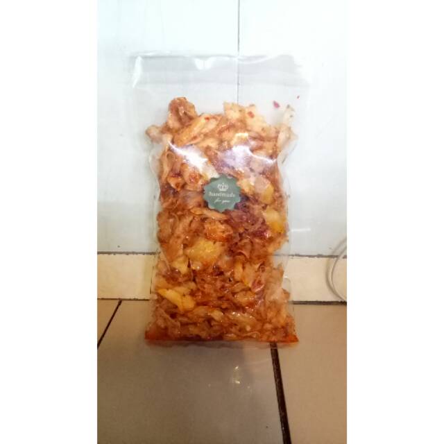 

Kripik Singkong Balado 300grm/kripik singkong Balado pedas