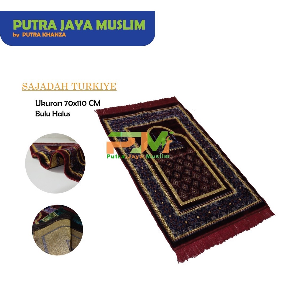 Sajadah Turki Tebal Sejadah Bulu Tebal Halus GROSIR Sajadah Original Berlabel FREE SABLON