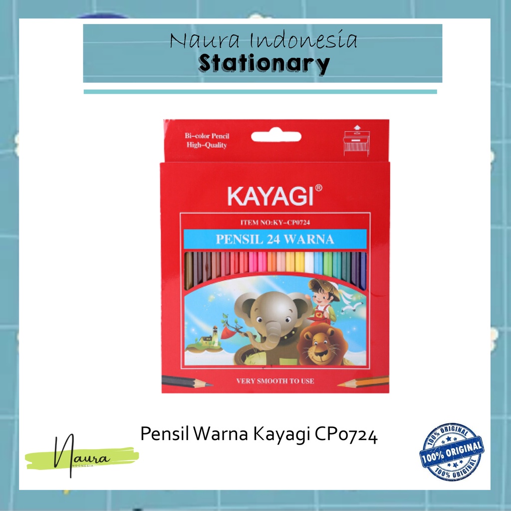 

PENSIL WARNA KAYAGI CP0724 | PENSIL WARNA KAYAGI 24 WARNA