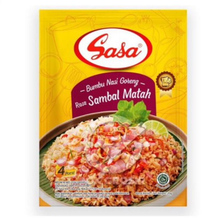 

sasa bumbu nasi goreng sambal matah 20gr