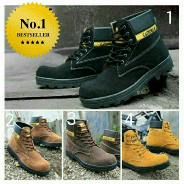 Sepatu pria TERMURAH original bandung caterpillar sepatu safety shoes custom designed