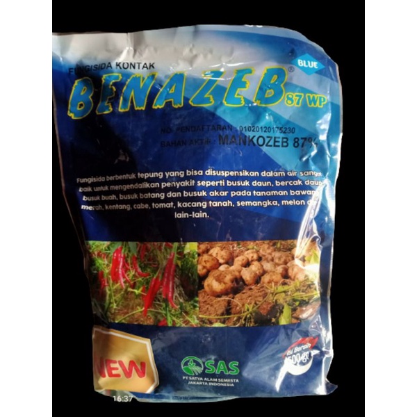 Benazeb Blue fungisida Mankozeb 80WP isi 500 gr