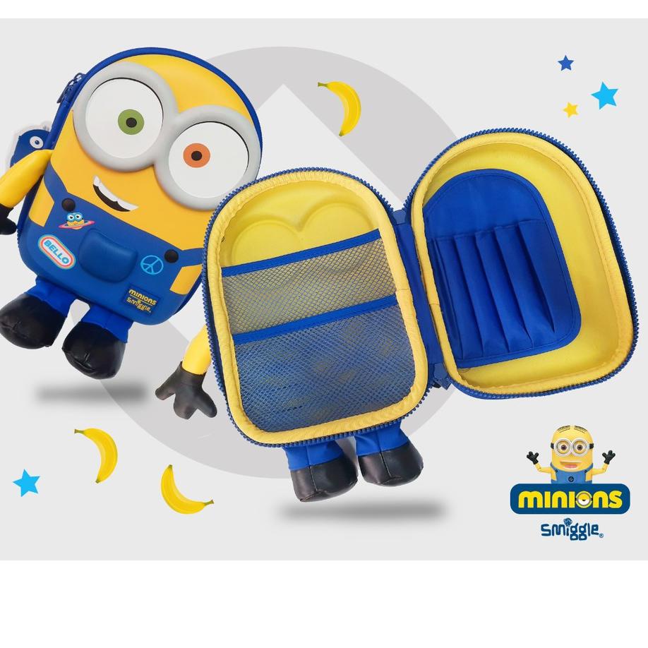 

Terbaru - SMIGGLE MINION Hardpencil case /kotak pencil nimbul 4D SMMN ✔